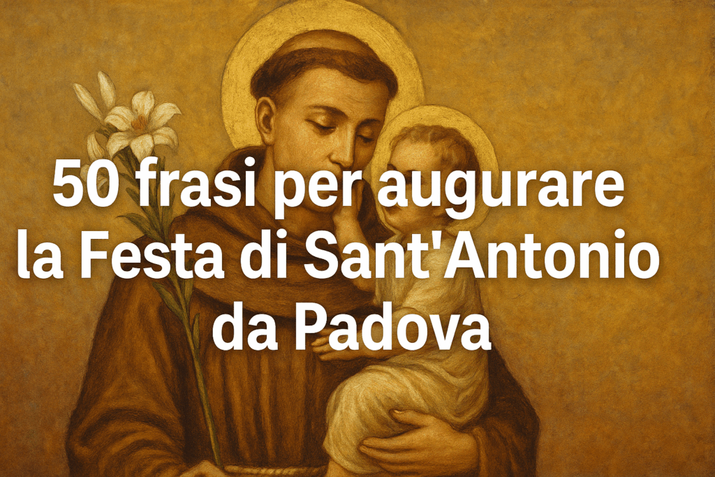 50 Frasi per Augurare Buona Festa di Sant’Antonio da Padova Pensieri e Dediche Speciali