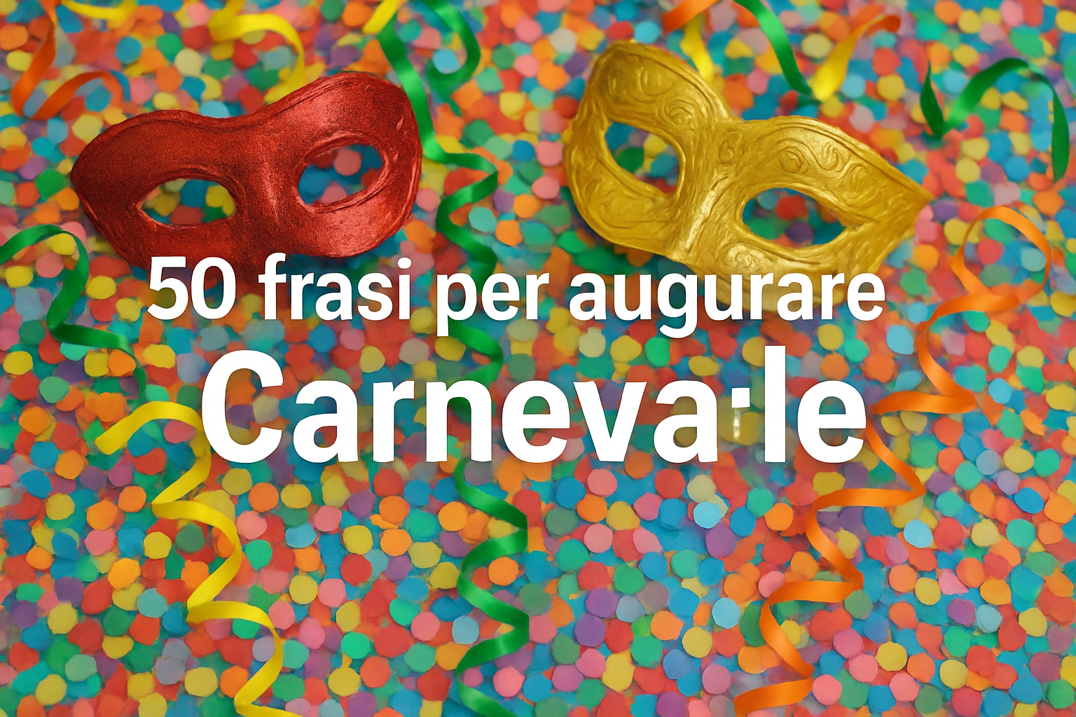 50 Frasi per Carnevale Messaggi Divertenti, Allegri e Fantasiosi