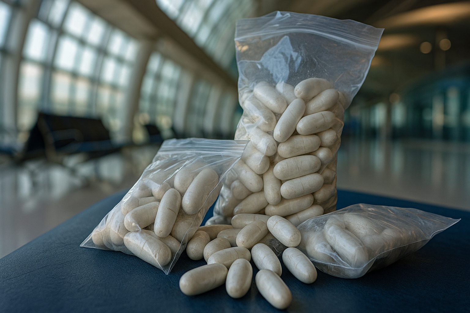 Abu Dhabi, passeggero arrestato con 89 capsule di cocaina nel corpo