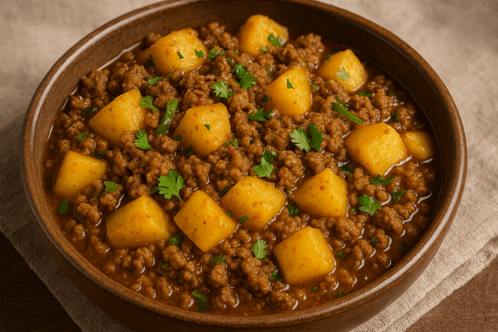 Come Preparare l'Aloo Keema Il Piatto Pakistano di Patate e Carne
