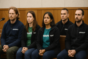 Cinque attivisti di Greenpeace, tra cui il capitano della nave simbolo dell’organizzazione, la Rainbow Warrior, si sono presentati oggi in un tribunale di Seul per la prima udienza del processo a loro carico. I fatti risalgono a novembre scorso, quando, in occasione di un vertice globale sulla plastica tenutosi a Busan, hanno inscenato una protesta al largo della città di Seosan, nella provincia di Chungcheong Meridionale. I cinque – cittadini del Regno Unito, Germania e Messico – sono accusati di intrusione illegale a bordo di una nave e ostacolo all’attività commerciale. Durante l’azione dimostrativa, gli attivisti si erano arrampicati su un'imbarcazione che trasportava resina plastica, aprendo uno striscione con la scritta “Trattato forte sulla plastica”, per sollecitare i negoziatori presenti al summit a sostenere un accordo internazionale vincolante che limiti la produzione globale di plastica. Dopo l’udienza, che si è svolta presso il Tribunale distrettuale centrale di Seul, i cinque hanno tenuto una conferenza stampa all’esterno del palazzo di giustizia, ribadendo la necessità urgente di affrontare l’inquinamento alla radice con misure globali incisive. In attesa della conclusione del processo, agli attivisti è stato imposto il divieto di lasciare la Corea del Sud.