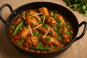 Karahi Pakistana Originale Pollo in Salsa di Pomodoro e Spezie Ricetta