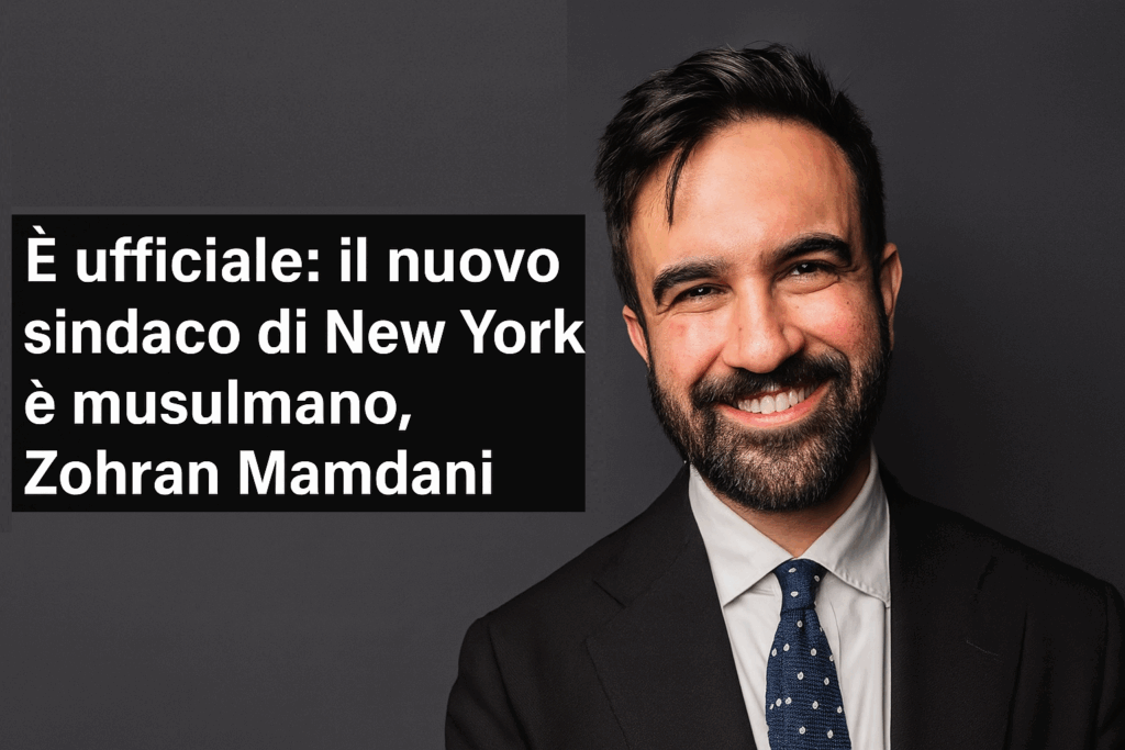 È ufficiale il nuovo sindaco di New York è musulmano, Zohran Mamdani.