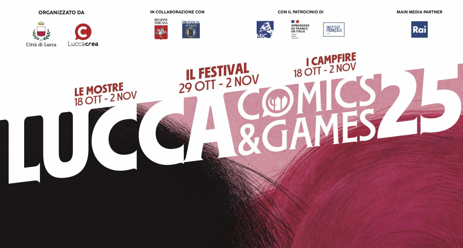 Lucca Comics & Games 2025 date, ospiti, programma e tema French Kiss